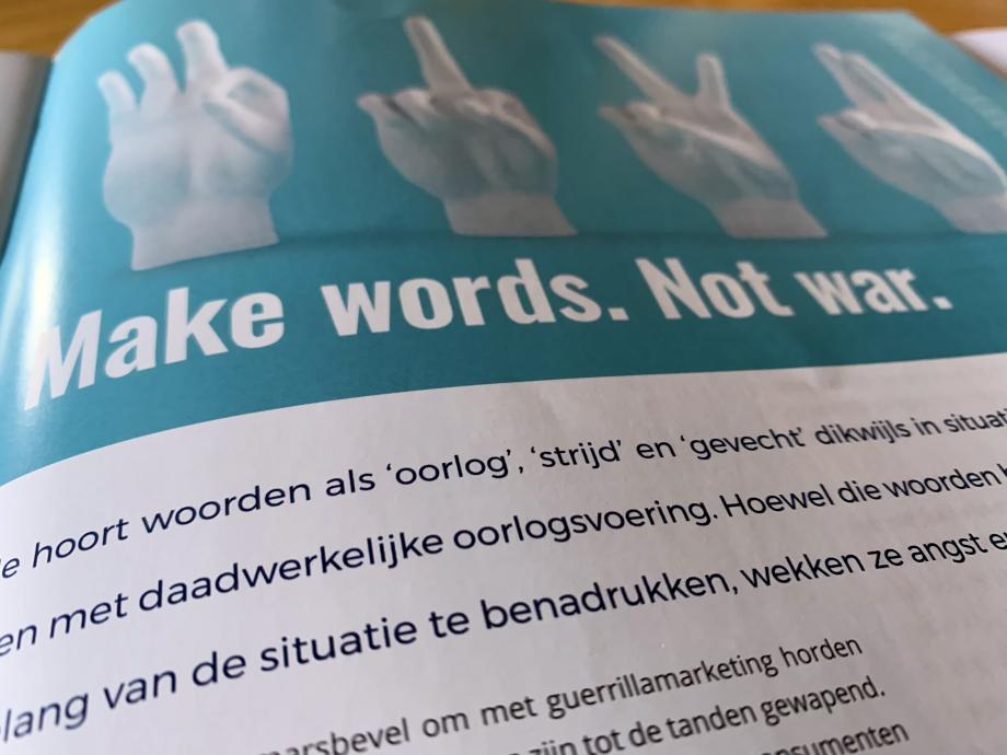 'Make words. Not war' in Ad Rem 2023/2